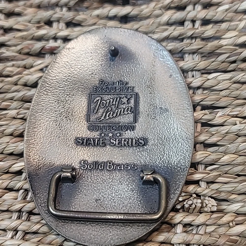 Tony Lama western Texas belt buckle - Picture 2 of 2